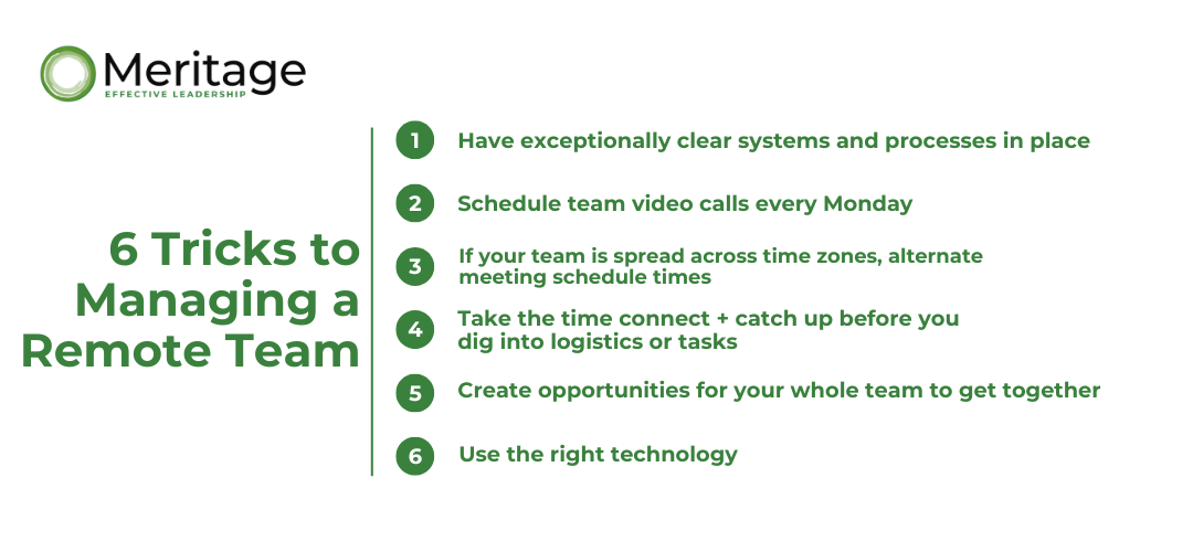 If you’d like to bring on more remote workers or are struggling with the ones you have, read on for six of my best learned-the-hard-way tips for managing a remote team. 6 Tricks to Managing a Remote Team