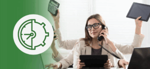 "How To Manage A Remote Team + Keep Everyone Happy" Global team connection concept showing paper-cut figures holding hands around Earth, symbolizing remote team collaboration and employee engagement.